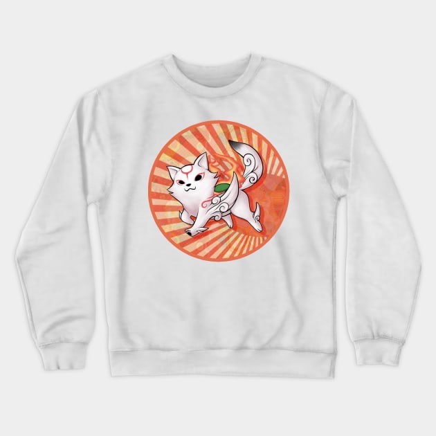 Chibiterasu Crewneck Sweatshirt by Vay